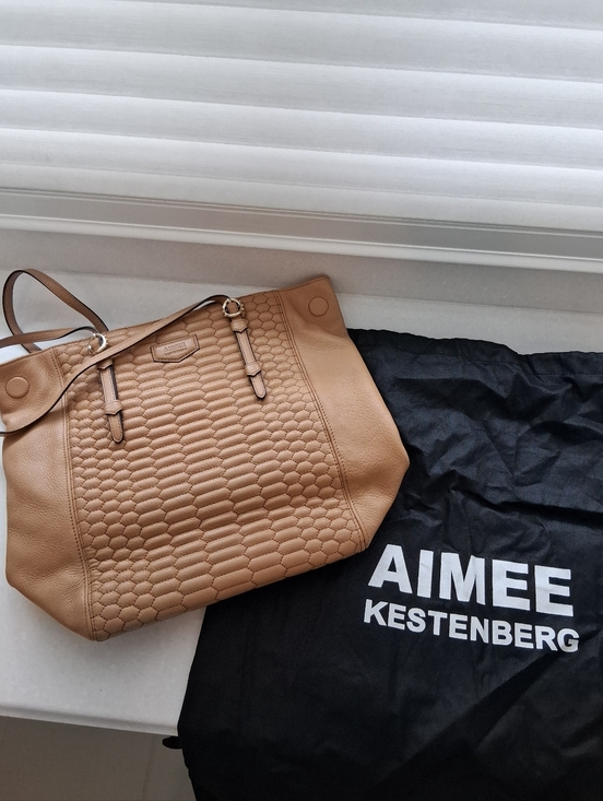Aimee Kestenberg Handbags - Aimee Kestenberg Tan Quilted Leather Tote